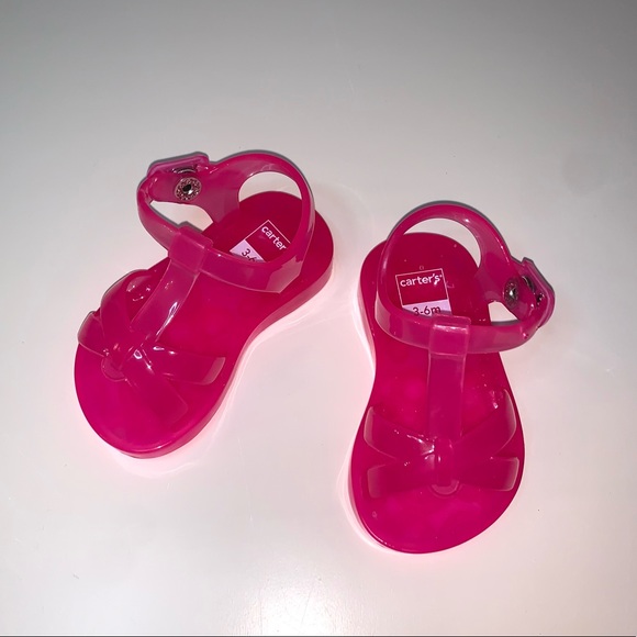Carter’s Baby Girl Jelly Open Toe Sandals 3-6 Months